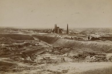 Панорама Гданцевского чугуно-плавительного завода, 1899. Фото Э.Плетцера