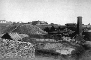 Район Юзовского металлургического завода. Фото 1888 года