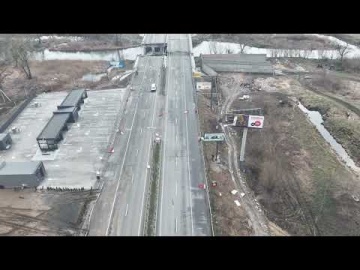 Житомирская трасса Стоянка мост 03.04.2022 Аэрооблет