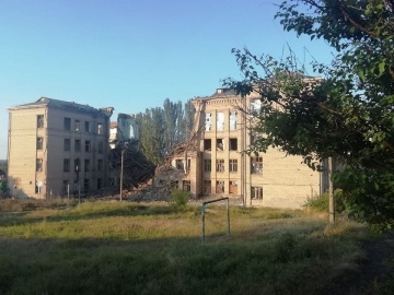 Ночной ракетный удар по школе в Константиновке, Донецкой области