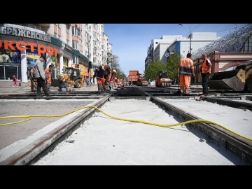 Работы по капитальному ремонту перекрестка на Пантелеймоновской планируется завершить в июне