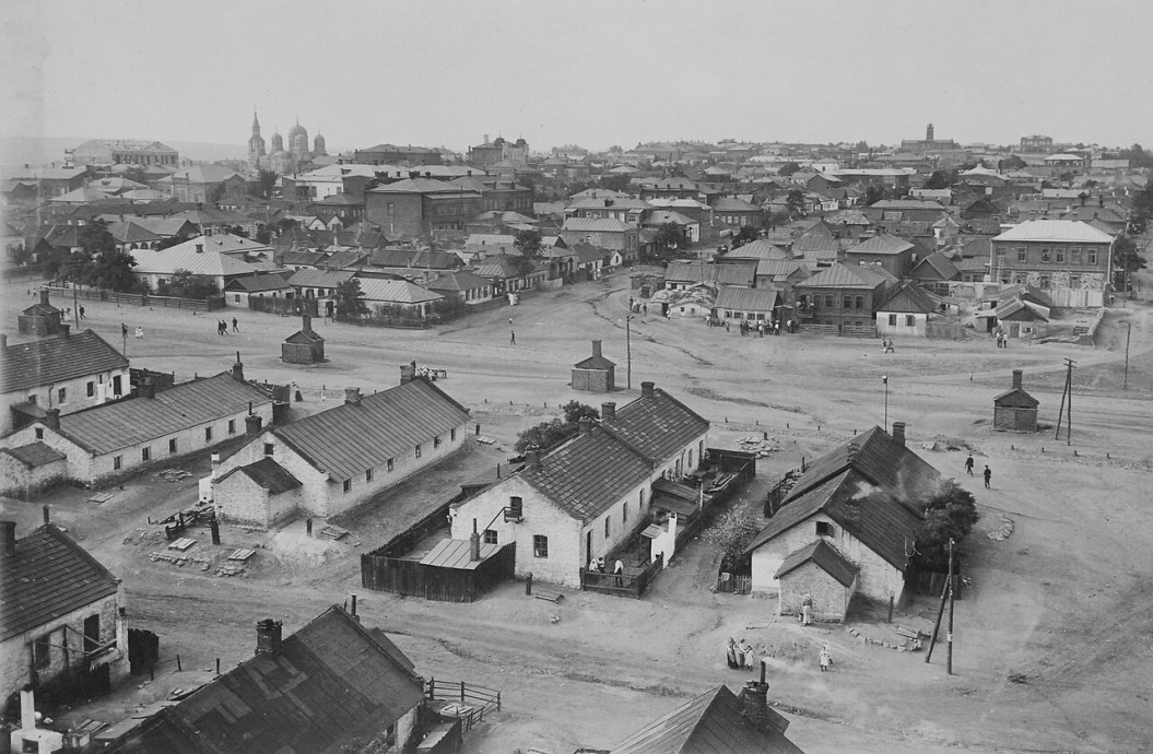Шахтёрский посёлок; фото 1912 года