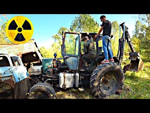 Как мы укатили трактор в Чернобыльском лесу у марадёров