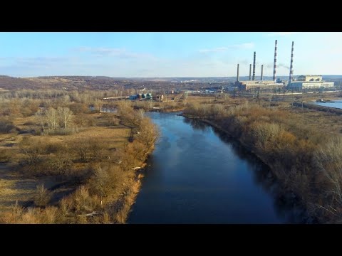 Реки украины, северский донец, природа весной - видео с высоты птичьего полета, Hubsan zino h117s