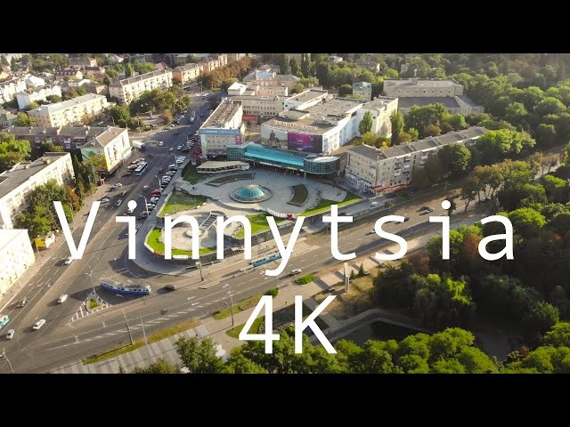 Flying over Vinnytsia, Ukraine (Вінниця, Україна) 4K Drone video