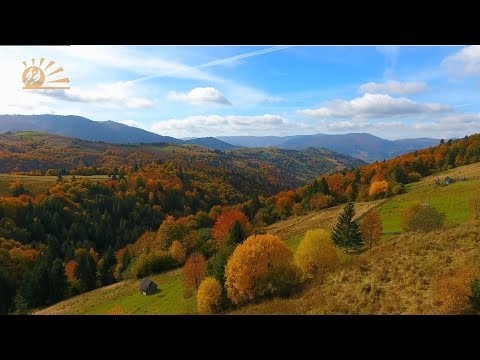 Украина с высоты - Осенние Карпаты.Часть - 3. (Ukraine from a height - Autumn Carpathians) 4 К