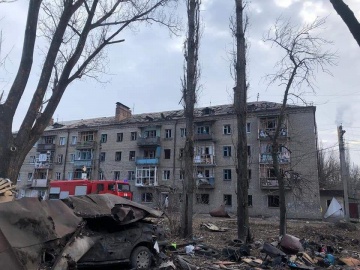 Под обстрел попал густонаселённый район Константиновки